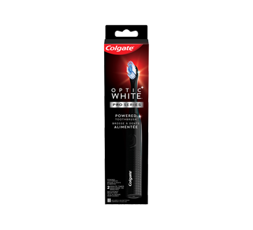 Optic White Pro Series Sonic brosse à dents à piles, 1 unité, noire