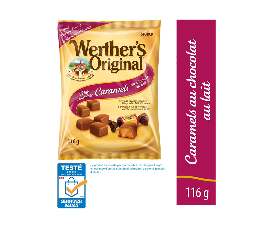 Caramels au chocolat au lait, 116 g Werther's Original Bonbon
