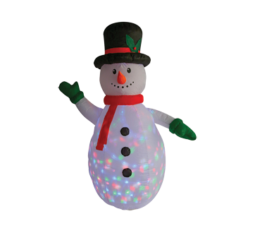 Image du produit Yuletide Traditions - Bonhomme de neige illuminé gonflable, 1 unité