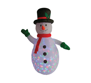 Bonhomme de neige illuminé gonflable, 1 unité