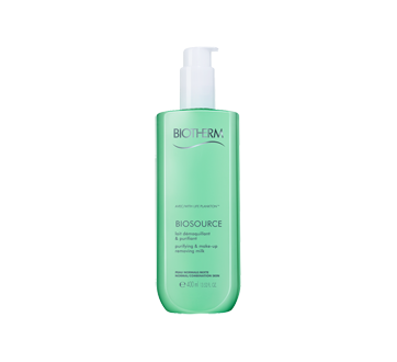 Biosource lait démaquillant et purifiant peau normale à mixte, 400 ml