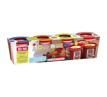 Pâte à modeler 4 couleurs, parfum d'été, 4 unités