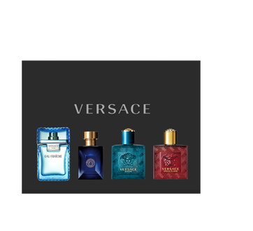 Image du produit Versace - coffret miniature de parfums pour hommes, 4 x 5 ml
