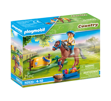 Cavalier avec poney brun, 1 unité
