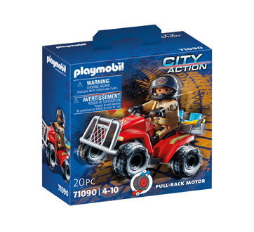 Image du produit Playmobil - Pompier et quad, 1 unité