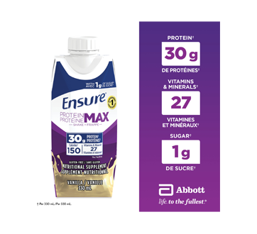 Image 2 du produit Ensure - Protéine Max supplément protéiné, 4 x 330 ml, vanille