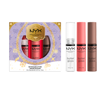 Image 1 du produit NYX Professional Makeup - Butter Gloss trio de brillants à lèvres, 3 unités