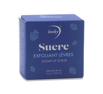 Sucre à lèvres exfoliant #2 framboise bleue, 15 ml