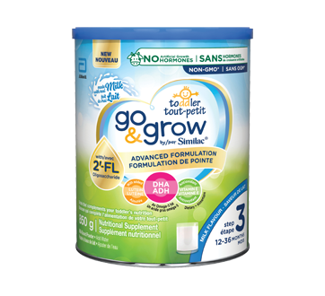 Go & Grow Étape 3 boisson pour tout-petits, poudre, 12-36 mois, 850 g, lait  – Similac : Aliments et jus