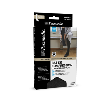 Bas de compression pour femmes, 1 unité, noir-petit