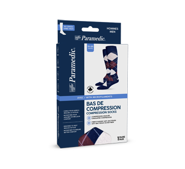 Bas de compression pour hommes, 1 unité, losange-grand