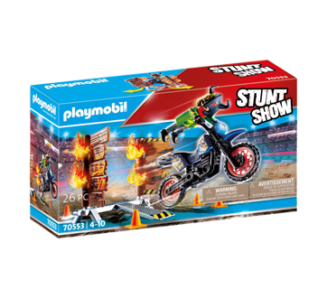 Stuntshow pilote de moto et mur de feu, 1 unité