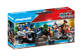 Vignette du produit Playmobil - Policier avec voiturette et voleur à moto, 1 unité