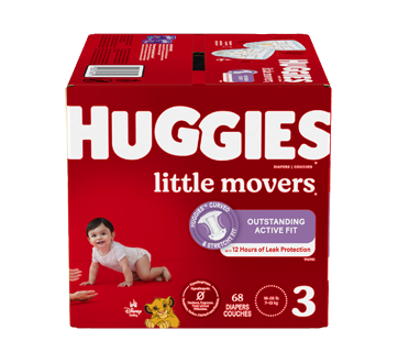 Little Movers couches pour bébés, 68 unités, taille 3