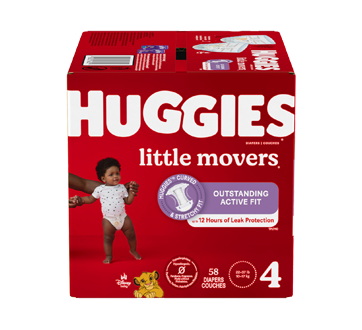 Little Movers couches pour bébés, 58 unités,  taille 4