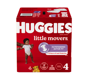Little Movers couches pour bébés, 58 unités, taille 4