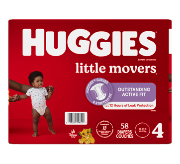 Huggies Couches bébé, taille 2 (3 – 6 kg), 24 couches