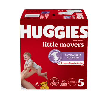 Little Movers couches pour bébés, 50 unités, taille 5