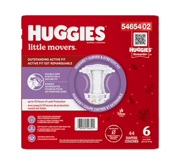 Image 4 du produit Huggies - Little Movers couches pour bébés, taille 6, 44 unités