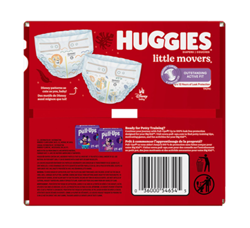 Image 6 du produit Huggies - Little Movers couches pour bébés, taille 6, 44 unités