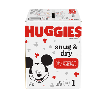 Image du produit Huggies - Snug & Dry couches pour bébés, 108 unités,  taille 1
