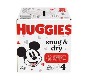 Image du produit Huggies - Snug & Dry couches pour bébés, 76 unités,  taille 4