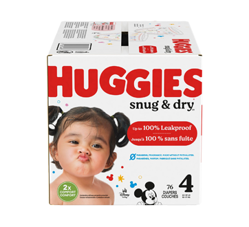 Snug & Dry couches pour bébés, 76 unités, taille 4