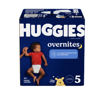 Image du produit Huggies - Overnites couches pour bébés, 44 unités,  taille 5