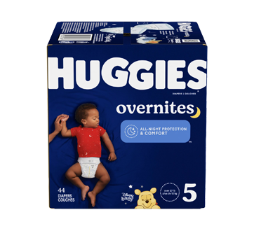 Overnites couches pour bébés, 44 unités, taille 5