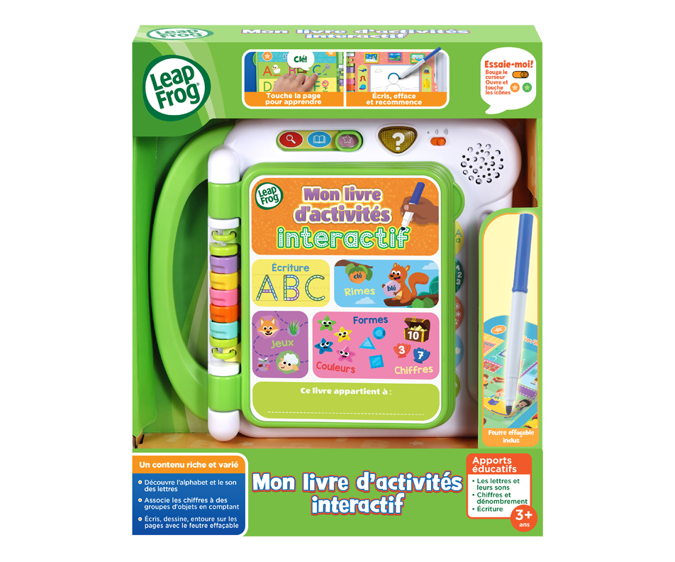 Mon livre d'activité interactif version française, 1 unité Leap Frog