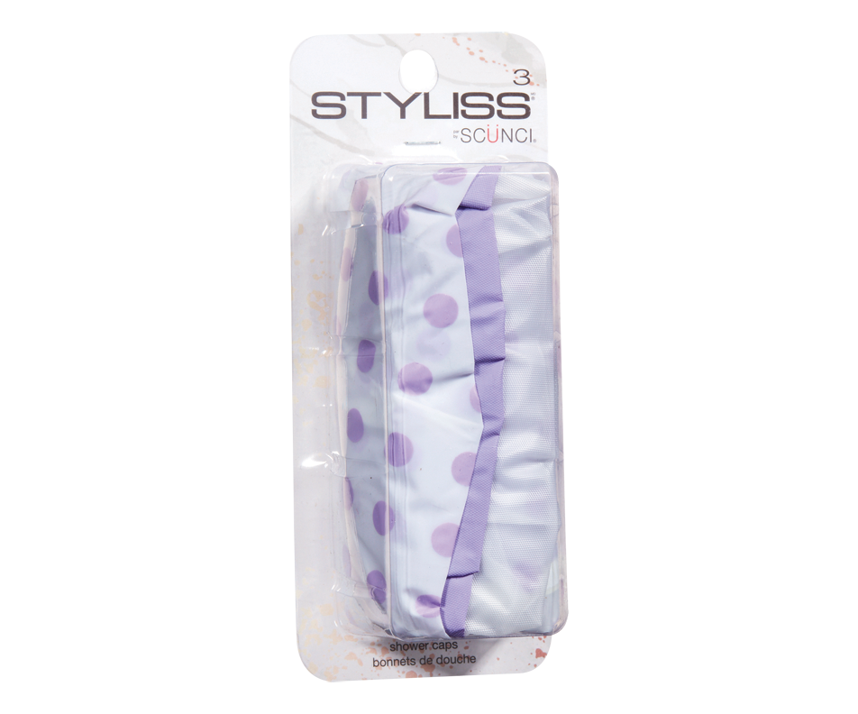 de douche, 3 unités Styliss par Scunci Élastique, barrette
