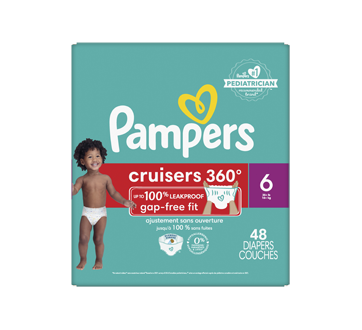 Cruisers 360° couches, taille 6, 48 unités – Pampers : Couche