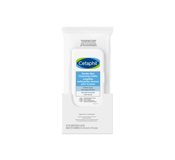 Lingettes nettoyantes douces pour la peau, 25 unités