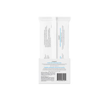 Image 2 du produit Cetaphil - Lingettes nettoyantes douces pour la peau, 25 unités