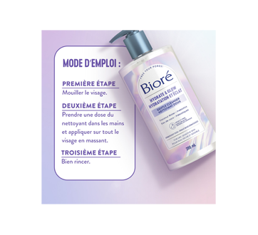 Image 2 du produit Bioré - Hydratation et Éclat nettoyant doux pour le visage pour peau sèche et sensible, 200 ml