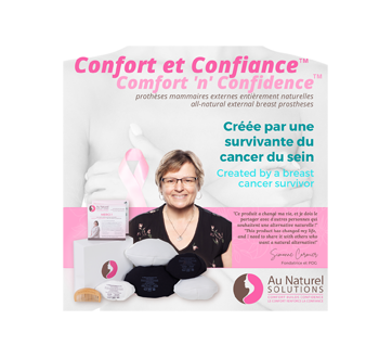Image 2 du produit Au Naturel Solutions Inc. - Confort et Confiance prothèse mammaire externe complète, 1 unité, Noir, Large