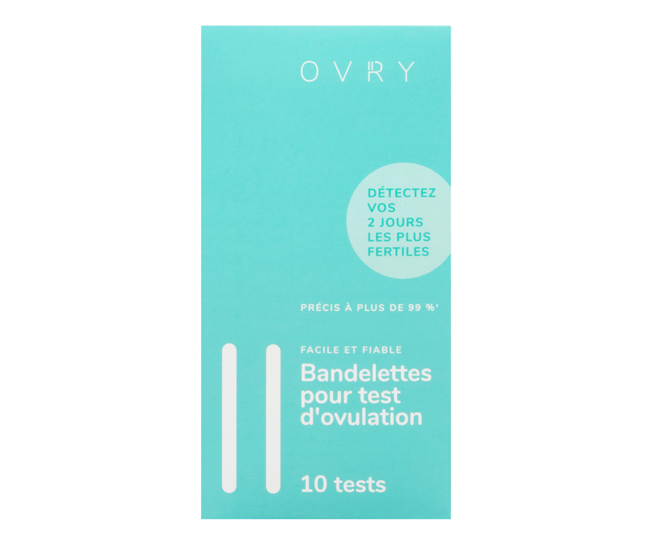 Bandelettes pour test d'ovulation, 10 unités Ovry Test de fertilité Jean Coutu