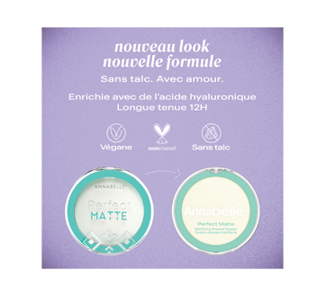 Image 3 du produit Annabelle - Perfect Matte poudre pressée matifiante translucide sans talc, Translucide, 7,5 g