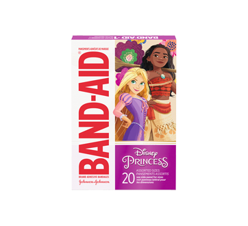 Image 2 du produit Band-Aid - Pansements adhésifs pour enfants, 20 unités, Princesses de Disney