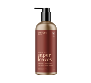 Super Leaves shampoing et gel douche, 473 ml, bergamote et ylang ylang