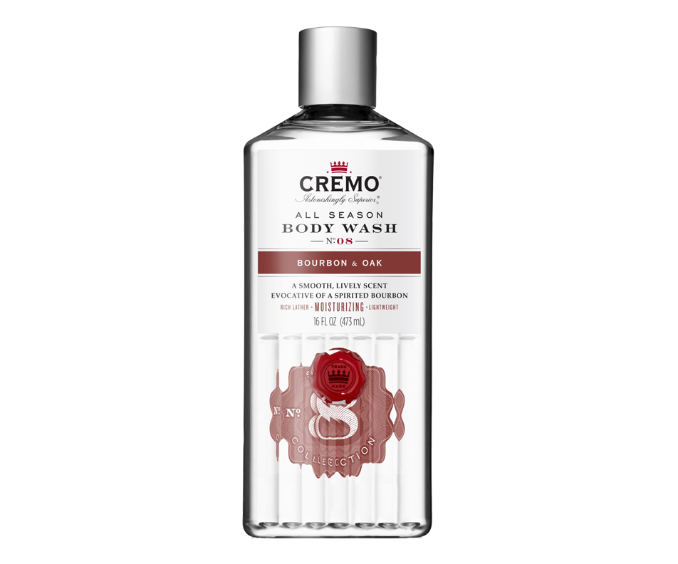 Gel douche pour hommes, 473 ml, bourbon et chêne Cremo