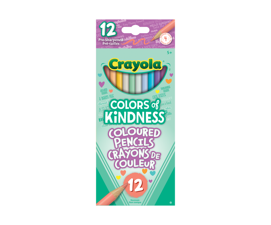 Colors of Kindness crayons de couleur, 12 unités Crayola Crayons de