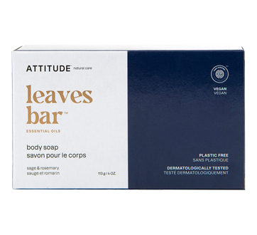 Image du produit Attitude - Super Leaves savon pour le corps, 113 g, sauge et romarin