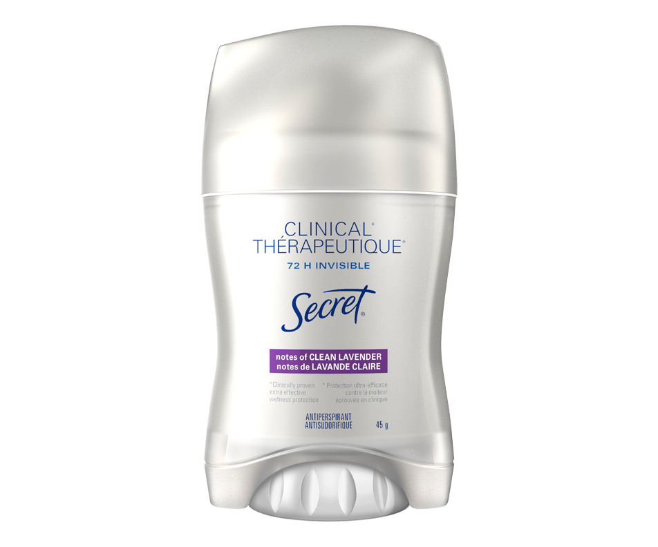 Action thérapeutique antisudorifique et désodorisant invisible, Lavande