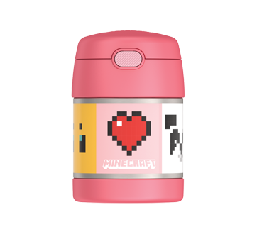 FUNtainer contenant à nourriture avec cuillère, Minecraft fille, 290 ml