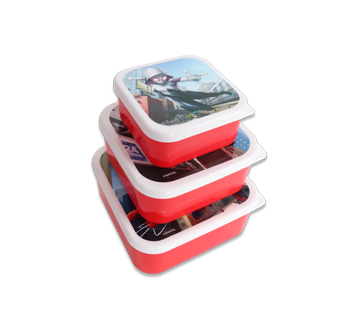 Image 3 du produit Spiderman - Ensemble de boîtes à lunch carrées, 3 unités