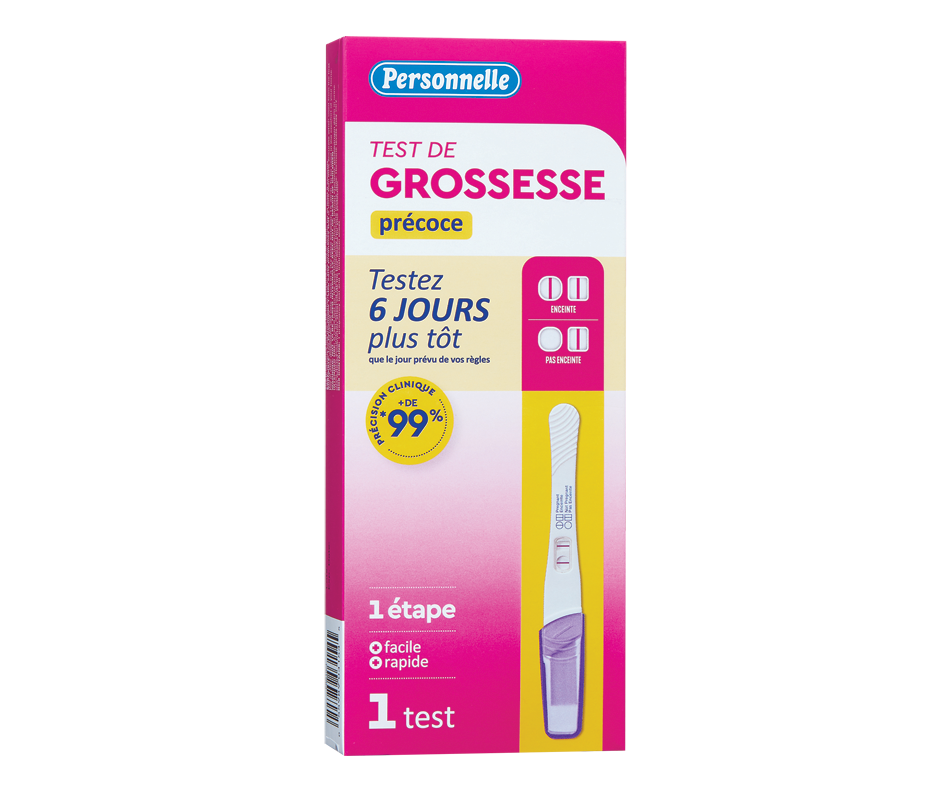 Test de grossesse précoce, 1 unité Personnelle Test de grossesse Jean Coutu