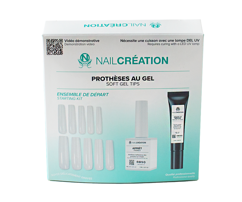 Prothèses au gel ensemble de départ, 1 unité Nail Création Fauxongles et décoration Jean