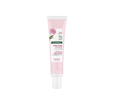 Crème légère apaisante à la pivoine bio pour peaux sensibles, 40 ml