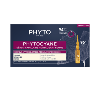 Phytocyane sérum capillaire revitalisant pour femme, 12 x 5 ml